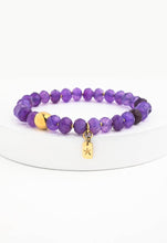 Load image into Gallery viewer, Lan Purple Agate Beaded Bracelet

