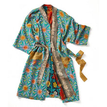 Load image into Gallery viewer, Recycled Sari Spa Bath Robe
