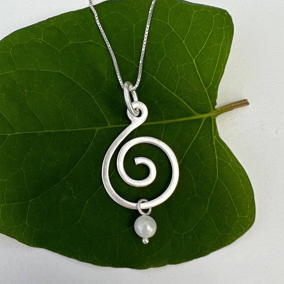 *Sale* Spiral Up Necklace - Sterling Silver, Indonesia