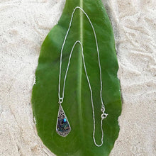 Load image into Gallery viewer, Abalone Filigree Necklace - Sterling Silver, Indonesia
