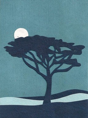 Twilight Tree Card