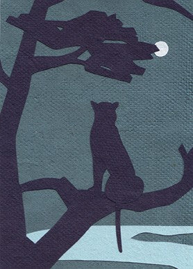 Moonlight Cheetah Card