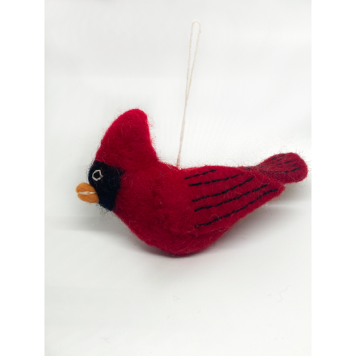 Felted Cardinal Ornament