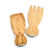 Load image into Gallery viewer, Olivewood Flat Set w/Bone
