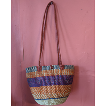 Load image into Gallery viewer, Handwoven Shoulder Bag Purple/Orange
