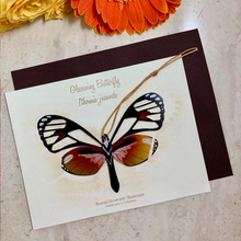 Load image into Gallery viewer, Glass Wing Butterfly Ornament
