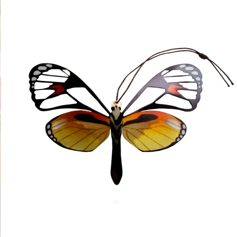 Glass Wing Butterfly Ornament