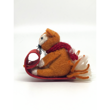 Load image into Gallery viewer, Tobogan Fox Ornament
