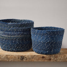 Load image into Gallery viewer, Dhaka Denim Baskets - Set of 2
