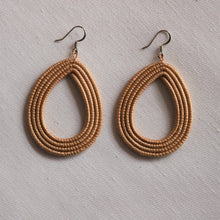 Load image into Gallery viewer, Woven Loop Earrings: Black
