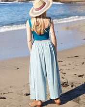 Load image into Gallery viewer, Organic Wide Leg Pants: Aqua
