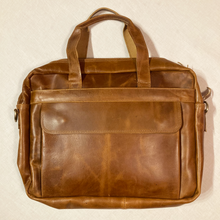 Load image into Gallery viewer, Polished Leather Laptop Bag
