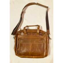 Load image into Gallery viewer, Polished Leather Laptop Bag
