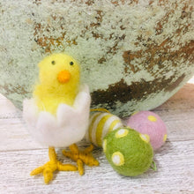 Load image into Gallery viewer, Handmade Felt Hatching Chick Standing Easter Felt Decoration
