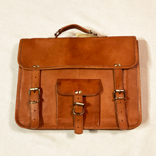 Load image into Gallery viewer, Leather Messenger Bag
