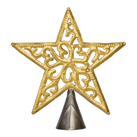 Gold Filigree Star Tree Topper
