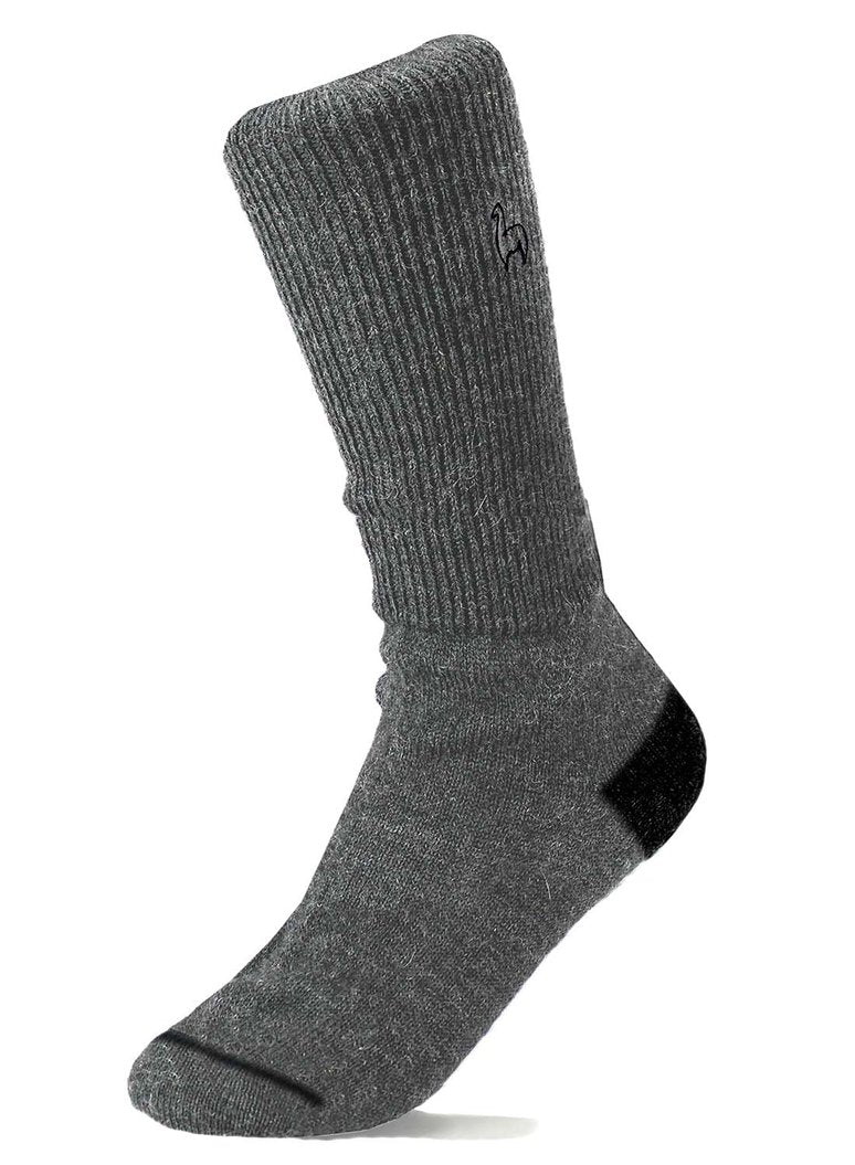 Alpaca Business Socks Charcoal Small