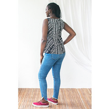 Load image into Gallery viewer, Boardwalk Blouse Pathways Black
