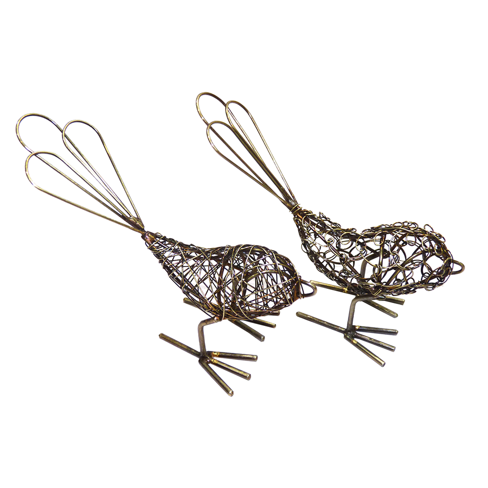 Antique Birds, Wrapped Wire