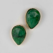 Load image into Gallery viewer, Ansoo Stud Earrings - Green
