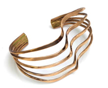 Load image into Gallery viewer, Copper Wave Adjustable Bracelet
