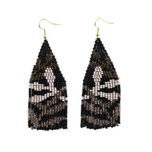 Load image into Gallery viewer, Handmade Botanica Fringe Earrings: Honey Dew
