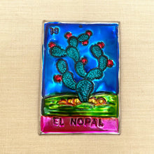 Load image into Gallery viewer, XL Nopal Loteria Tin Ornament, Mexico
