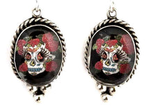 Load image into Gallery viewer, Day of the Dead Spooky and Scary Halloween Earrings
