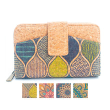 Load image into Gallery viewer, Ladies Natural Cork Wallet BAG-2237: A
