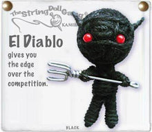 Load image into Gallery viewer, El Diablo String Doll Keychain
