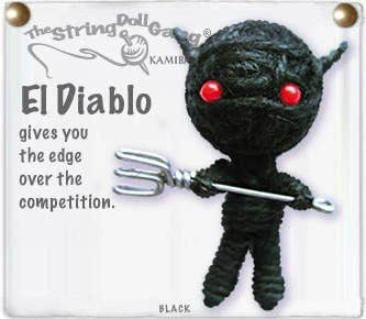 El Diablo String Doll Keychain