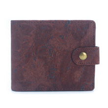 Load image into Gallery viewer, Sleek Bifold Cork Wallet with Snap Button BAG-2270-WALLET: C
