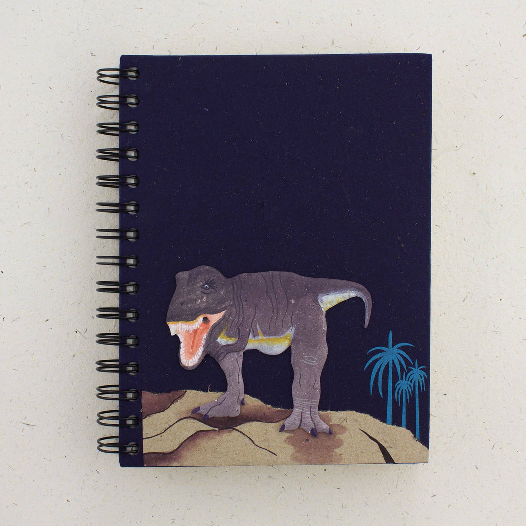 Large Notebook T-Rex Dark Blue (w): Default Title