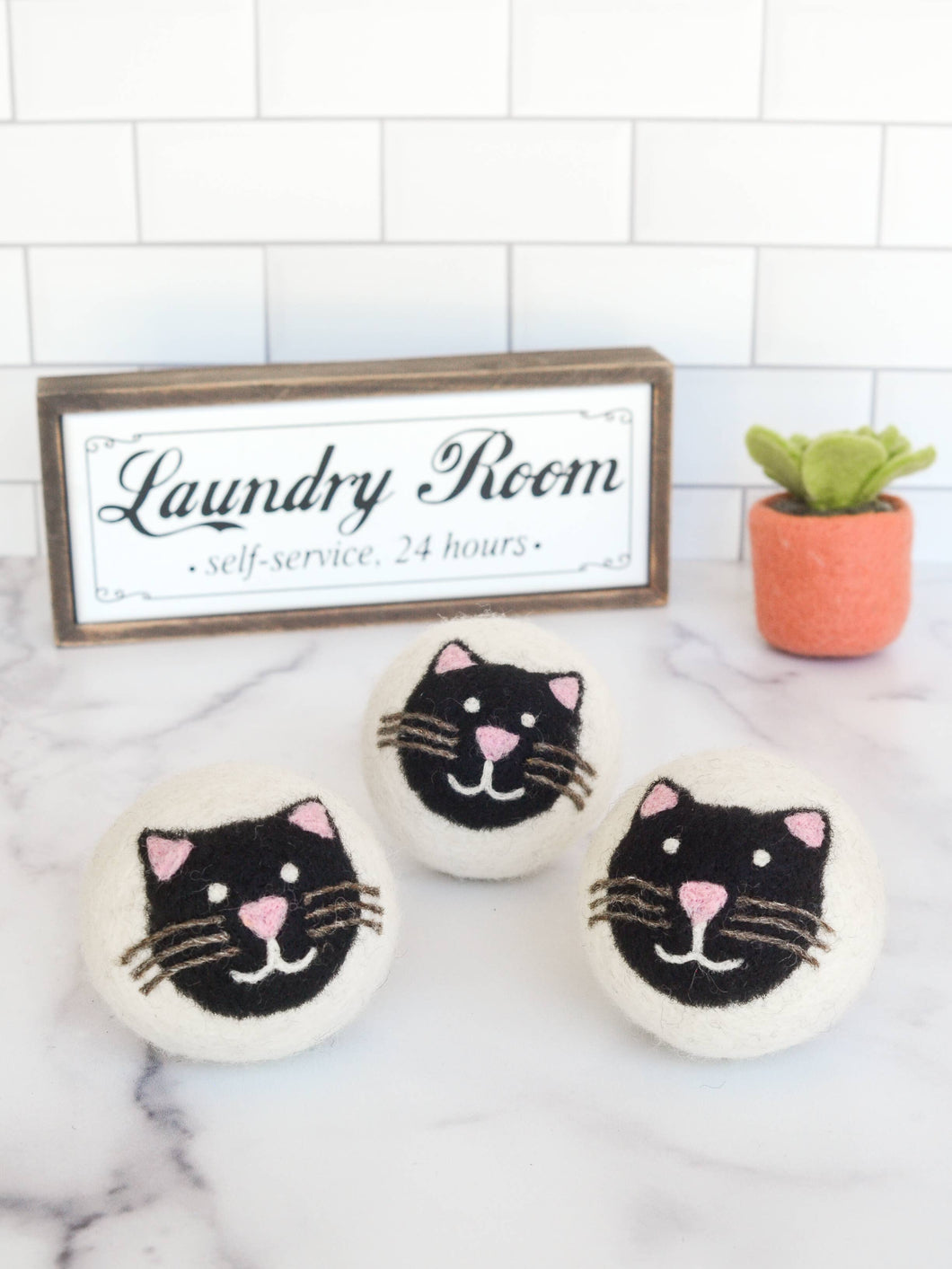 Black Cats Eco Dryer Balls - Limited Edition - Set of 3: PACKAGE FREE