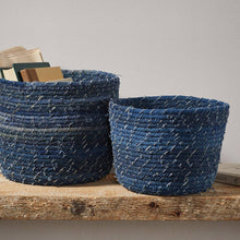 Load image into Gallery viewer, Dhaka Denim Baskets - Set of 2
