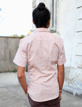 Load image into Gallery viewer, Salmon Ikat Men&#39;s Button Down Shirt: XXLarge
