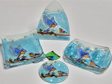 Load image into Gallery viewer, Blue Bird Ornament / suncatcher
