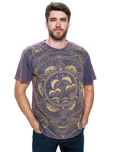 Load image into Gallery viewer, Men&#39;s T-Shirt Sacred Geometry Mushrooms: M / Maroon / 100% Cotton
