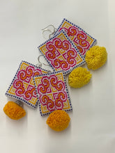 Load image into Gallery viewer, Mien Embroidered Earring- Pink/Yellow
