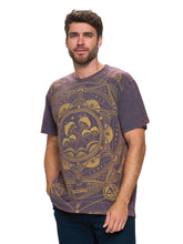 Load image into Gallery viewer, Men&#39;s T-Shirt Sacred Geometry Mushrooms: M / Maroon / 100% Cotton
