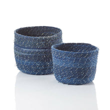 Load image into Gallery viewer, Dhaka Denim Baskets - Set of 2
