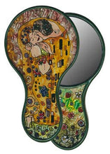 Load image into Gallery viewer, Klimt Kiss Painted Glass Handmirror, Peru
