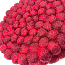 Load image into Gallery viewer, Red Marble Felt Ball Trivet (2023 limited design)
