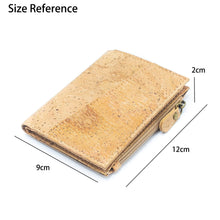 Load image into Gallery viewer, Classic Brown Cork Bifold wallet- BAG-2072: E
