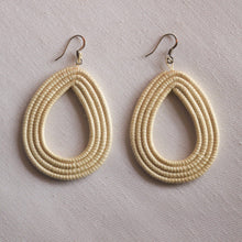 Load image into Gallery viewer, Woven Loop Earrings: Black
