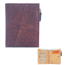 Load image into Gallery viewer, Classic Brown Cork Bifold wallet- BAG-2072: E
