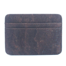 Load image into Gallery viewer, Men&#39;s RFID-Blocking Cork Card Wallets BAG-2253: Black
