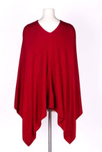 Load image into Gallery viewer, Cashmere Poncho Cherry
