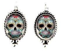 Load image into Gallery viewer, Day of the Dead Spooky and Scary Halloween Earrings
