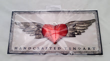 Load image into Gallery viewer, Tin Heart With Wings
